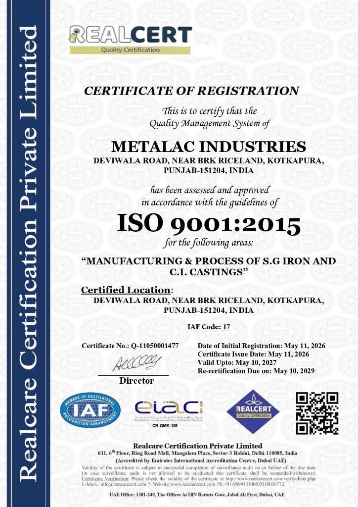 ISO 14001:2015 Certificate