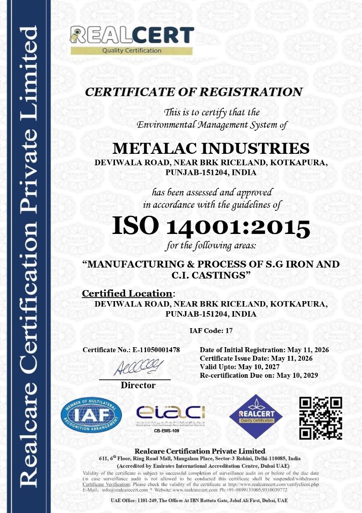 ISO 9001:2015 Certificate